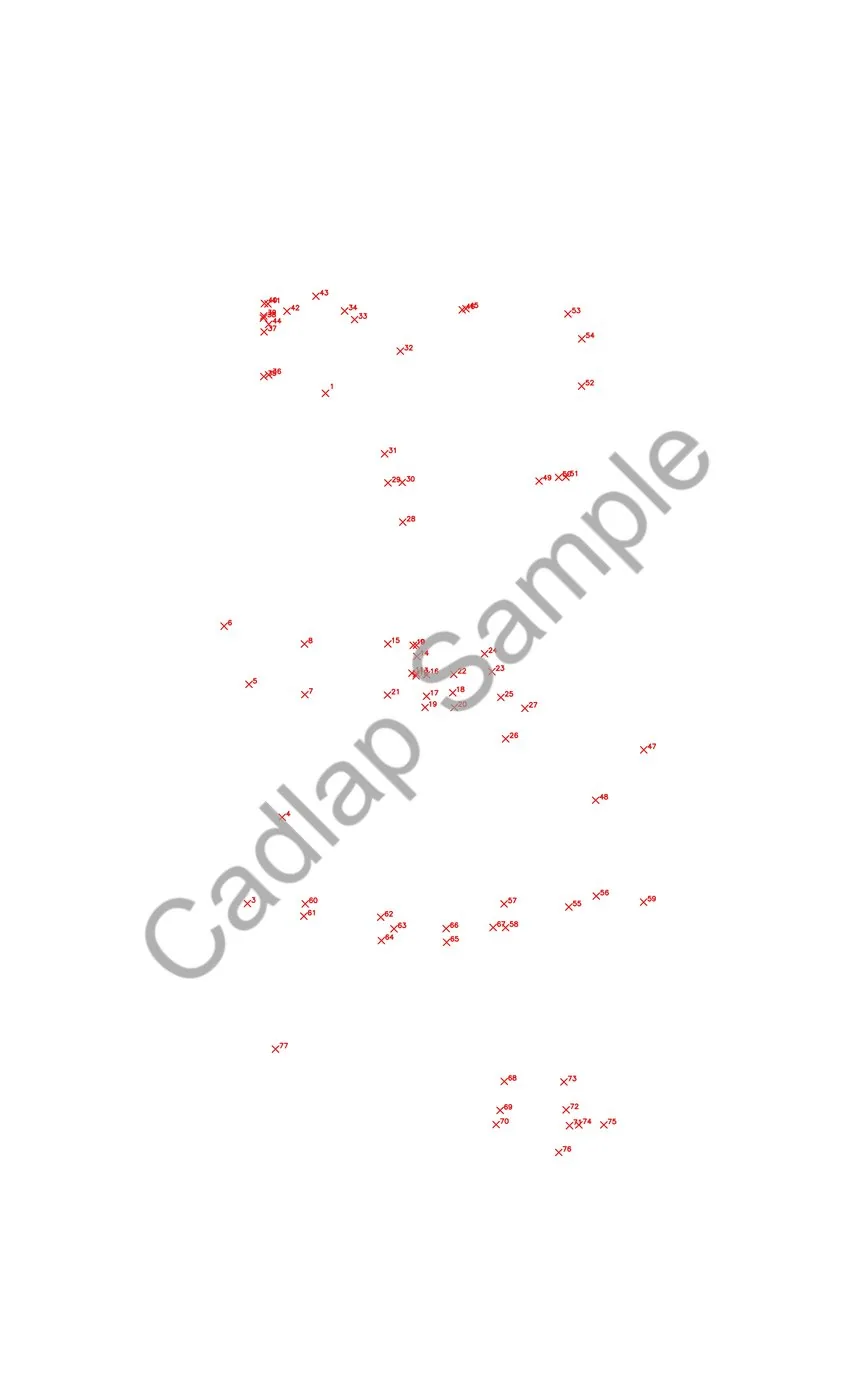 Scanned record plat before CAD conversion